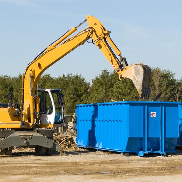 can i choose the location where the residential dumpster will be placed in Prague NE